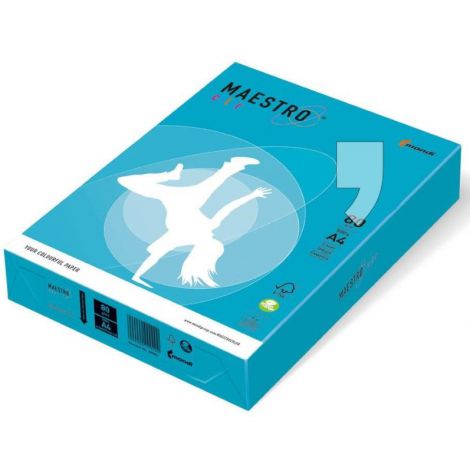 Papier ksero A4/250/160g Mondi Maestro niebieski morski